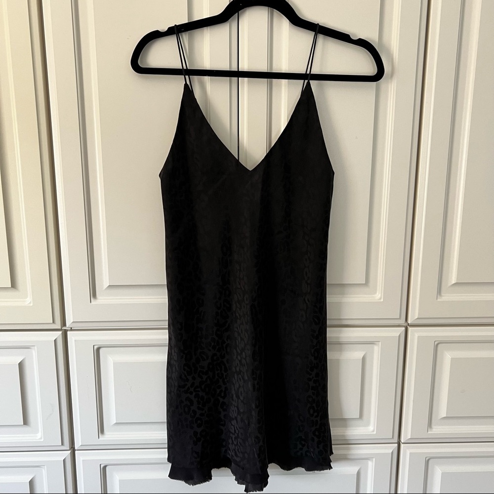 RtA Leopard Silk Tank mini Dress S